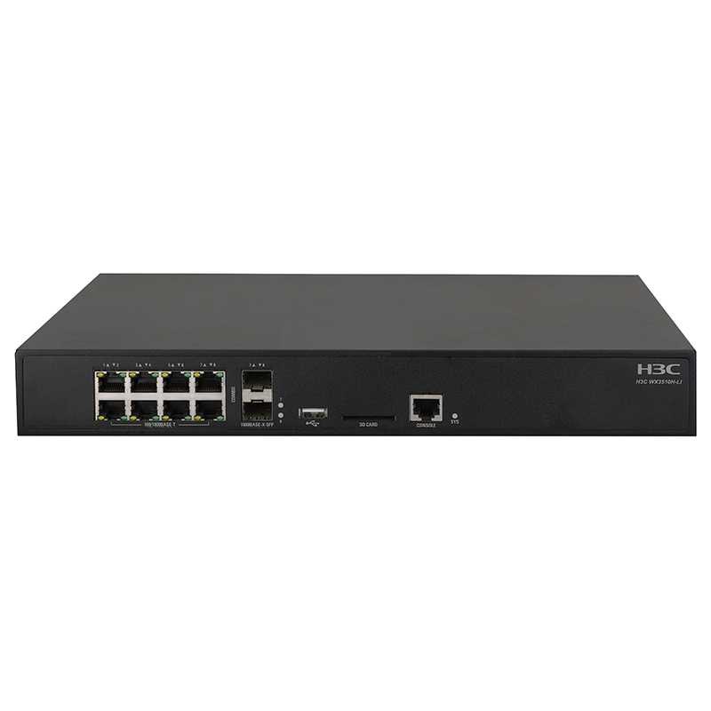 H3C WX3510H-LI 6*GE + 2*GE Combo + 1*USB + 1*SD Card slot 企业级核心多业务无线控制器